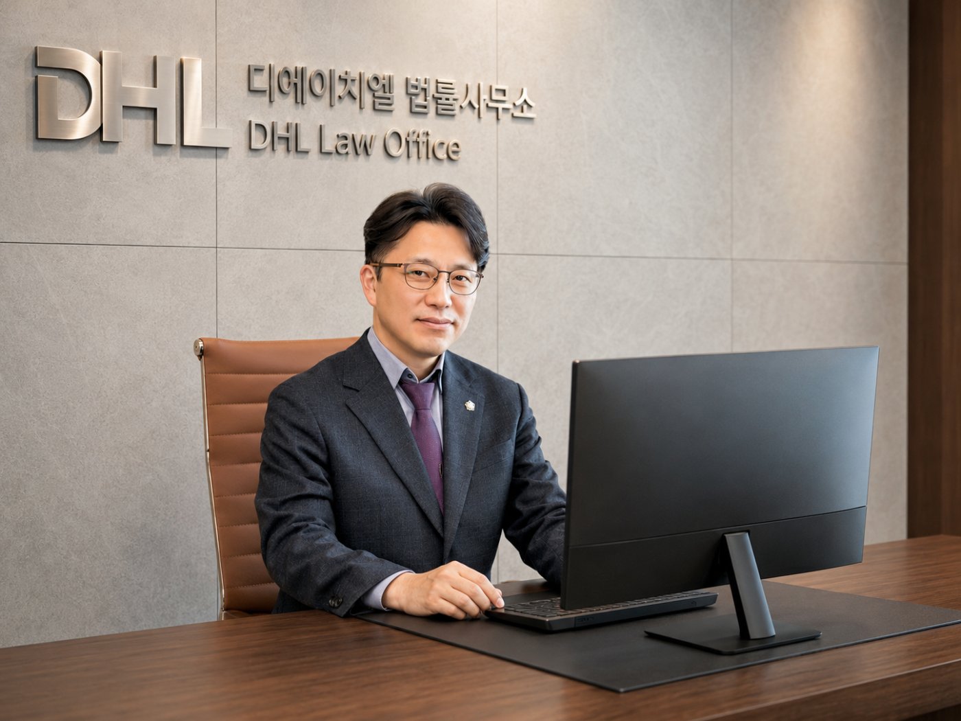 이동호 변호사 — DHL 법률사무소 집무실